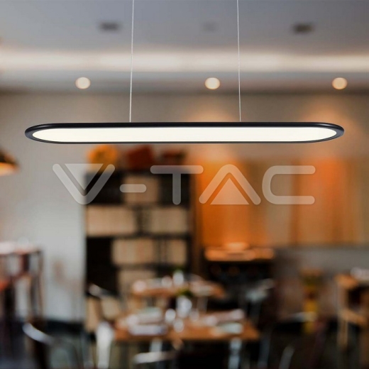 24W LED Hanging Lamp (80*100CM) 3000K Black Body - 7