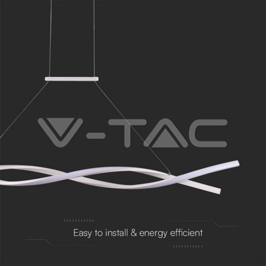 30W LED Designer Hanging Lamp (120*100CM) 4000K White Body - 2