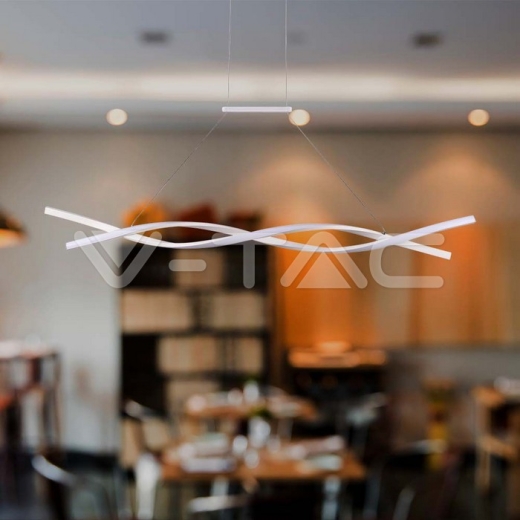 30W LED Designer Hanging Lamp (120*100CM) 4000K White Body - 7