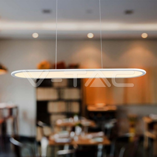 24W LED Hanging Lamp (80*100CM) 4000K White Body - 8