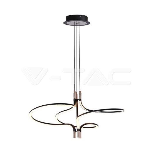 30W LED Designer Pendant Lamp Gold Plated & Black Body 3000K - 1