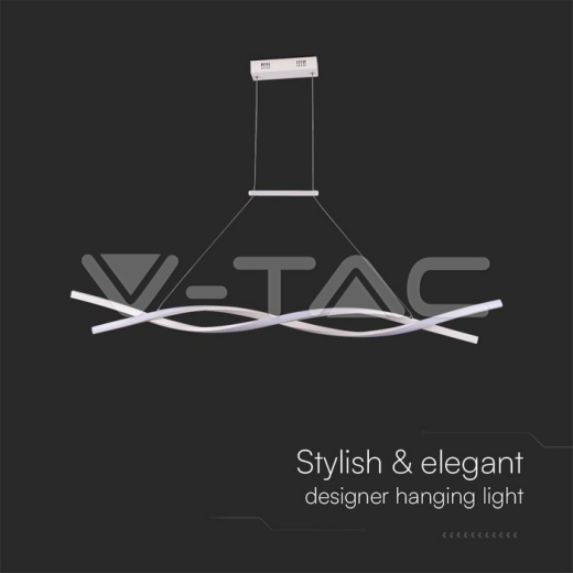 30W LED Designer Hanging Lamp (120*100CM) 3000K White Body - 3