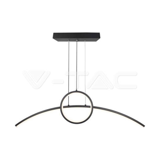 Lámpara colgante de diseño LED 36W negra 4000K - 1