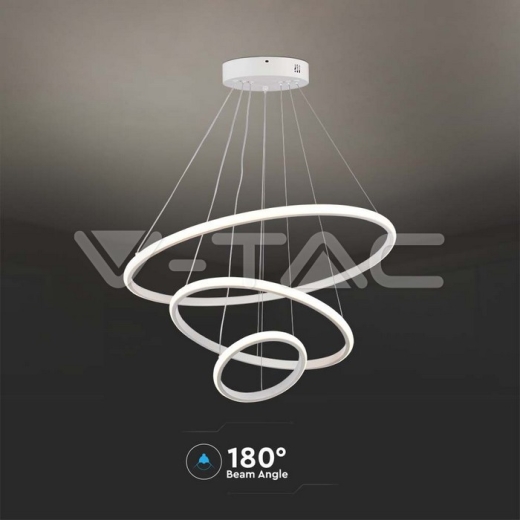 32W LED Hanging Decorative Lamp 600*400*200 White Body 3000K - 4