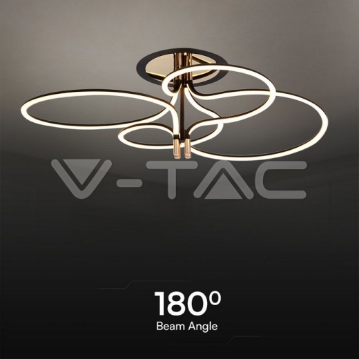 36W LED Designer Lamp Gold Plated & Black Body 3000K - 3