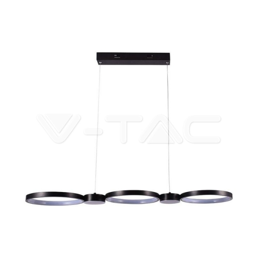 38W LED Designer Hanging Lamp Black 3000K - 1