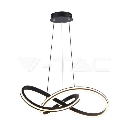 40W LED Designer Pendant Lamp Black Body D600 3 in 1 - 1