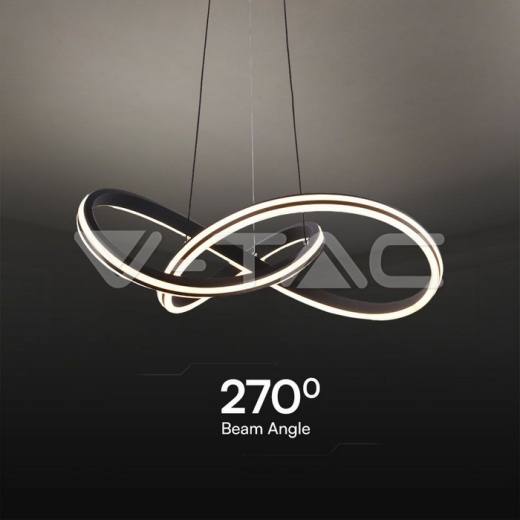 40W LED Designer Pendant Lamp Black Body D600 3 in 1 - 3