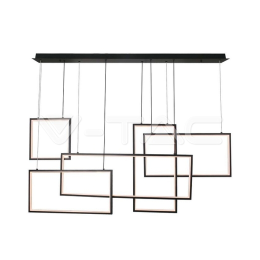 45W LED Designer Hanging Light 120*50*60CM Black Body 3000K - 1