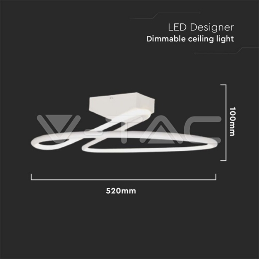 43W LED Designer Light White Round 4000K - 4