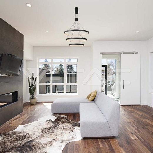 46W LED Decorative Hanging Light 40*60*80*150CM Black Body 3000K - 7