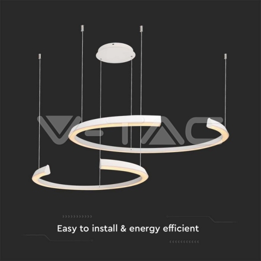 48W LED Designer Lámpara colgante 1100 * 800 * 1200 mm Triac Dimmable 4000K Blanco - 2