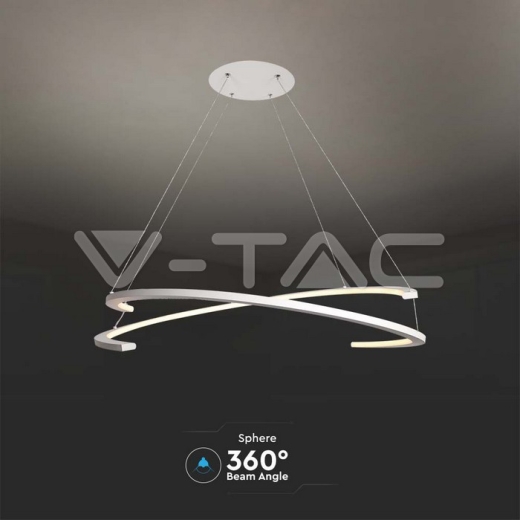 48W LED Designer Hanging Light 800*1200mm Triac Dimmable 4000K White - 4