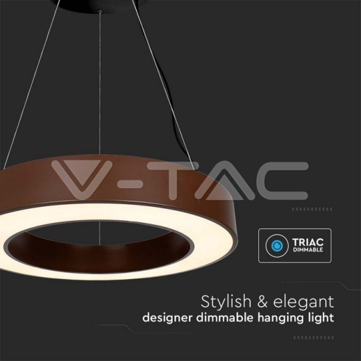 50W LED Designer Hanging Light Triac Dimmable 4000K Corten - 4