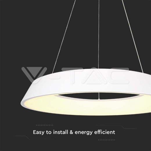 48W LED Designer Hanging Light Triac Dimmable White 3000K - 2