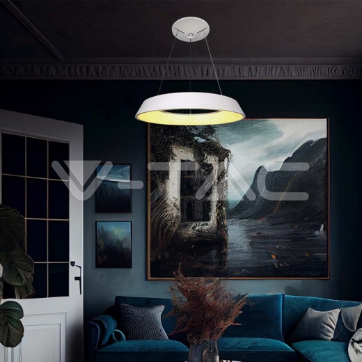 48W LED Designer Hanging Light Triac Dimmable White 3000K - 7