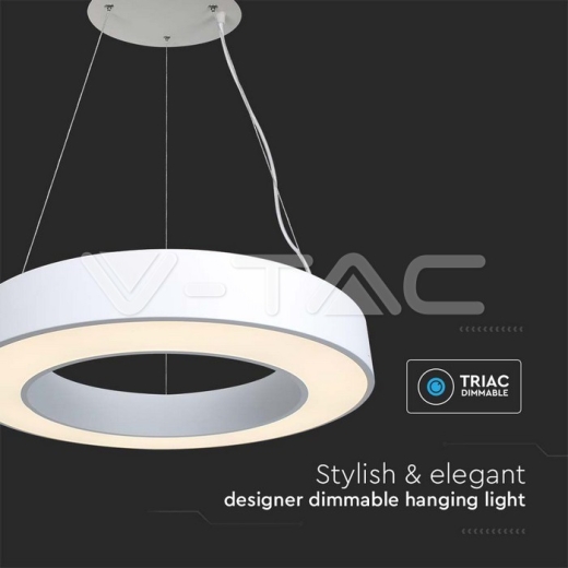 50W LED Designer Hanging Light Triac Dimmable 4000K White - 4