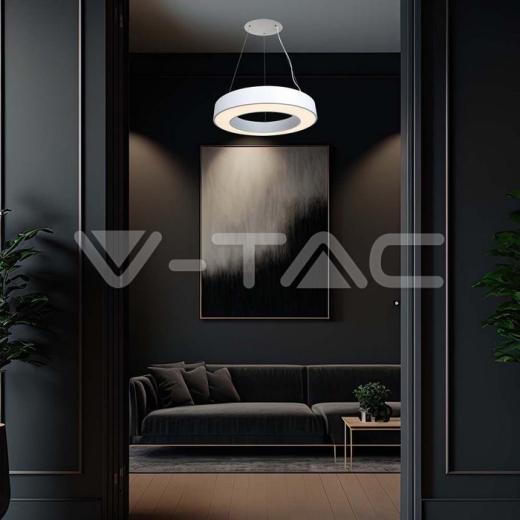 50W LED Designer Hanging Light Triac Dimmable 4000K White - 7