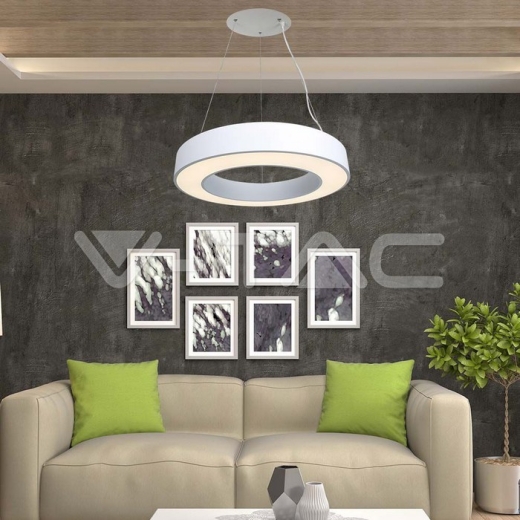50W LED Designer Hanging Light Triac Dimmable 4000K White - 8