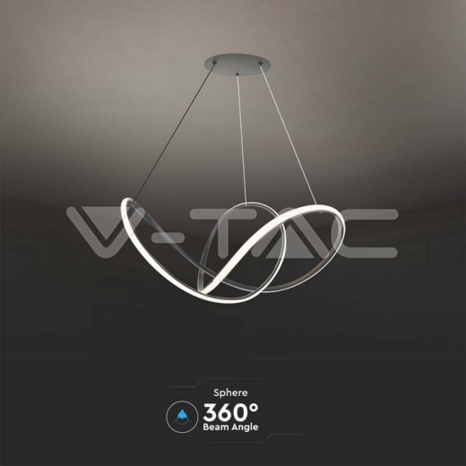 49W LED Decorative Hanging Light 70*20CM Black Body 3000K - 4