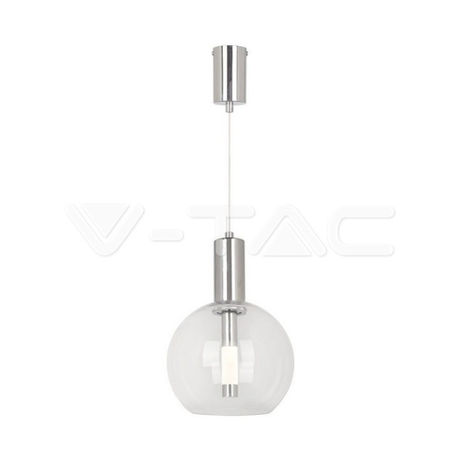 5W LED Pendant Light 3000K Clear Glass - 1