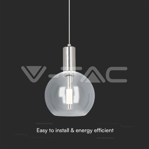 5W LED Pendant Light 3000K Clear Glass - 3