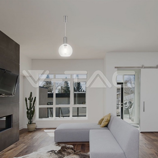 5W LED Pendant Light 3000K Clear Glass - 6