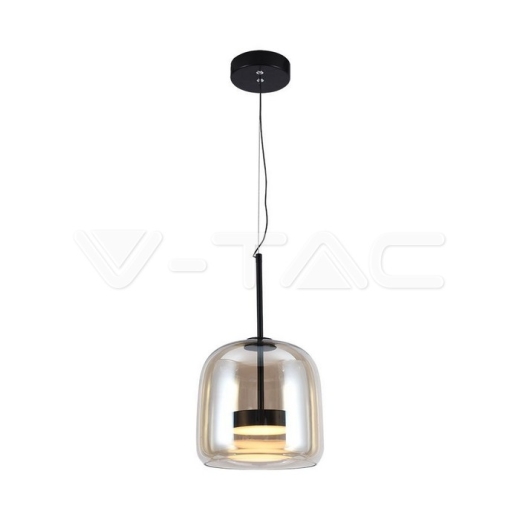 6W LED Designer Pendant Lamp Metal + Glass Body D250*H240 3000K - 1