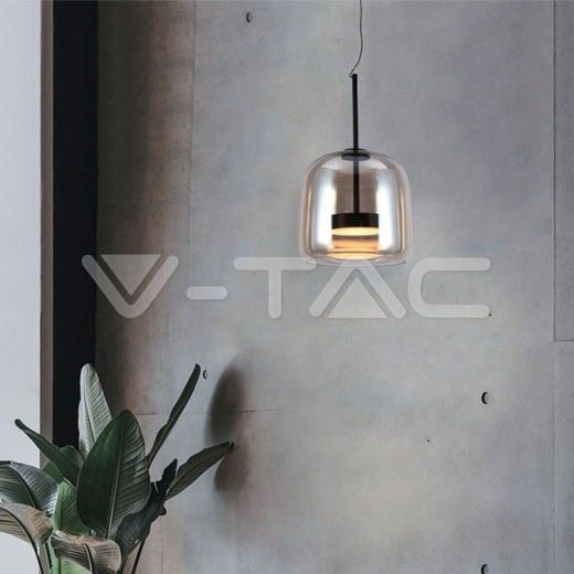 6W LED Designer Pendant Lamp Metal + Glass Body D250*H240 3000K - 4