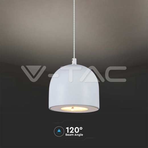 8.5W LED Hanging Lamp Φ100 Adjustable Wire Touch On/Of Grey Body 3000K - 4