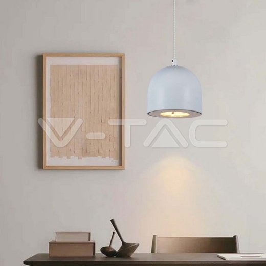 8.5W LED Hanging Lamp Φ100 Adjustable Wire Touch On/Of Grey Body 3000K - 8