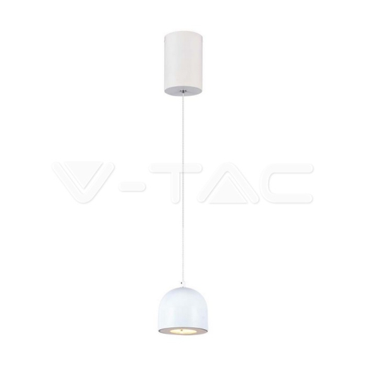 8.5W LED Hanging Lamp Φ100 Adjustable Wire Touch On/Of White Body 3000K - 1