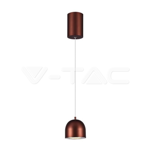 8.5W LED Hanging Lamp Φ100 Brown Body 3000K - 1