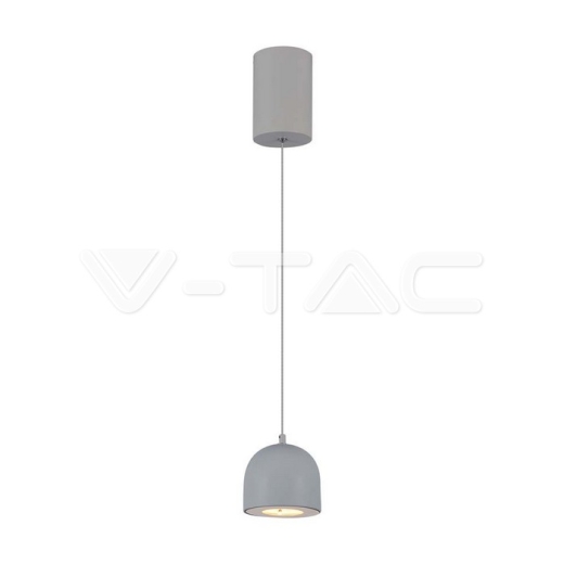 8.5W LED Hanging Lamp Φ100 Grey Body 3000K - 1