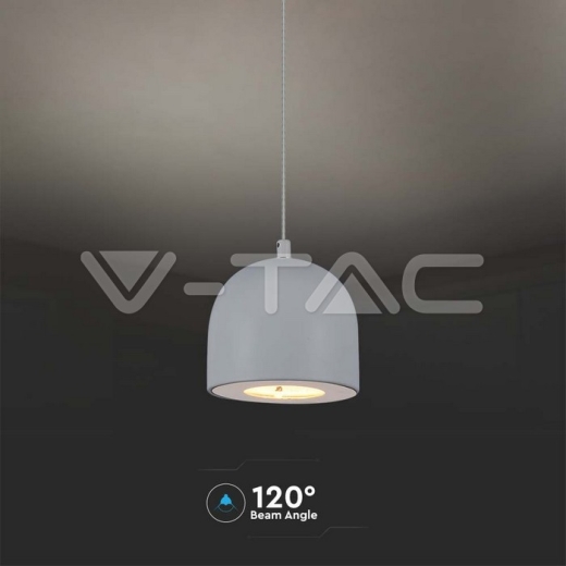 8.5W LED Hanging Lamp Φ100 Grey Body 3000K - 4