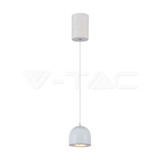 8.5W LED Hanging Lamp Φ100 White Body 3000K - 1