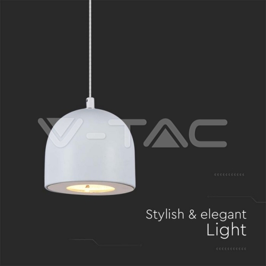 8.5W LED Hanging Lamp Φ100 White Body 3000K - 3