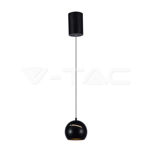 Lámpara Colgante LED 8.5W Φ180 Cuerpo Negro 3000K - 1