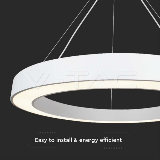 90W LED Designer Hanging Light Triac Dimmable 4000K White - 3