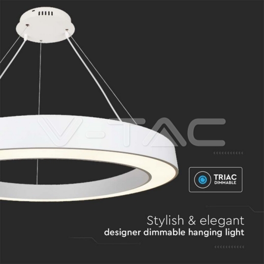 90W LED Designer Hanging Light Triac Dimmable 4000K White - 4
