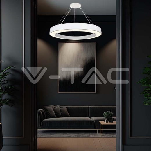 90W LED Designer Hanging Light Triac Dimmable 4000K White - 7