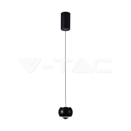 9W LED Designer Hanging Lamp (10*10*100cm) Black 4000K - 1