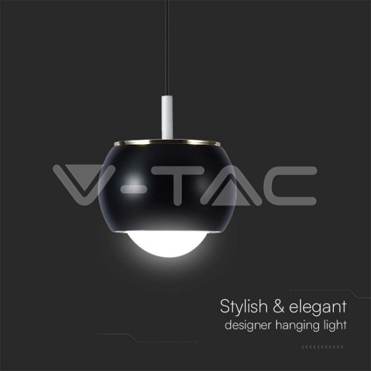 9W LED Designer Hanging Lamp (10*10*100cm) Black 4000K - 3