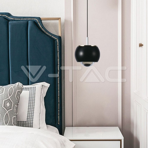 9W LED Designer Hanging Lamp (10*10*100cm) Black 4000K - 6