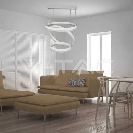 86W Soft Light Chandelier Dimmable White 3000K - 5