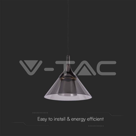 9W LED Designer Hanging Lamp (19.5*17.5*100CM) Black 3000K - 2