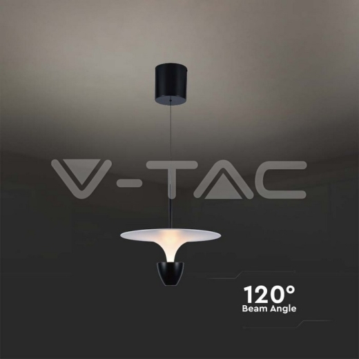 9W LED Designer Hanging Lamp (30*300*1370MM) White+Black Body 3000K Adjustable Height - 4