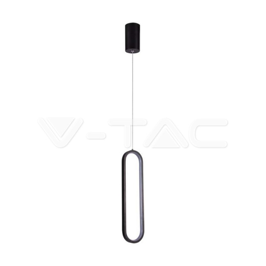 9W LED Designer Hanging Lamp (19.5*17.5*100CM) Black 4000K - 1