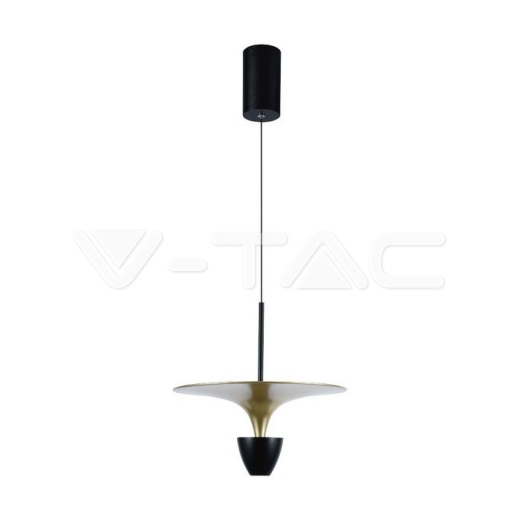 9W LED Designer Hanging Lamp (30*320*100CM) Black+Gold Body 4000K - 1