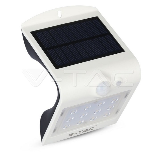 Lámpara LED solar 1.5W cuerpo blanco 4000K - 1